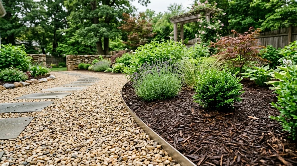 mulch or gravel